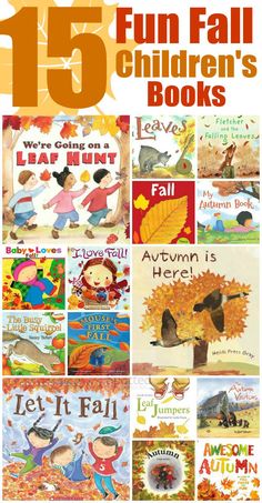 the 15 fun fall children's books are featured in this postcard book cover