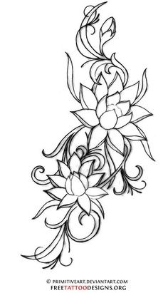 a flower tattoo design on the back of a woman's arm