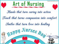 a card with an image of a nurse holding a stethoscope in front of it