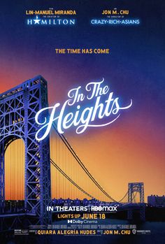 the heights movie poster with bridge in background