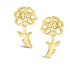 Every birthday is special, and every birth month has a special flower associated with it, too! We've got beautiful, dainty earrings in silver and gold tones in the shape of every birth flower, from carnation to holly. Materials: 14K gold plated sterling silver sterling silver Features: 0.5-0.75" stud, Lead & Nickel free, post back Yellow Gold Flower Earrings As Gift, Yellow Gold Flower Earrings For Gift, Yellow Gold Earrings For Mother's Day, Gold Flower Charm Earrings As A Gift For Her, Hypoallergenic Flower Earrings For Mother's Day, Dainty Birth Flower Earrings For Mother's Day, Nickel Free Flower Earrings For Anniversary, Yellow Gold Birth Flower Earrings, Nickel-free Flower Earrings For Anniversary