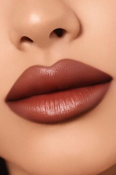 This luxurious lipstick features soft-focus pigments and a 3D polymer that locks in color. | Maven Lipstick in Flex by Fashion Nova Goth Eyebrows, Lips Ideas, Bold Lipstick Makeup, Smokey Eye Makeup Steps, Beauty Portraits, Luxury Lipstick, Makeup Wallpapers, Beauty Lips, Metallic Lipstick