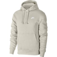 Nike Fleece Hoodie, Nike Pullover Hoodie, Nike Sportswear Club Fleece, Nike Pullover, Bone White, Hoodies Men Pullover, Nike Hoodie, Pullover Designs, Mens Sportswear