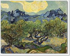 an image of the painting van gogh trees