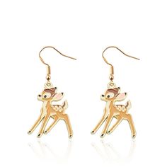 PRICES MAY VARY. Material:Alloy, it is lead free and nickel free. Stainless steel is hypo allergenic, it doesn’t rust, change colour or tarnish. Measure:1.7*1.5cm(0.66*0.59 inch) deer and bunny earrings perfect for cartoon movie lovers. A special gift for yourself,your family,your lover,your friends on important days like Birthday,Graduation,Christmas Day Etc. This Gift will come to you nicely presented in the velvet bag, which is strictly protected from any damage during transportation. Thank y Deer Earrings, Deer Bracelet, Squirrel Earrings, Deer Pendant, Deer Pendant Necklace, Bunny Jewelry, Deer Costume, Deer Jewelry, Bambi And Thumper