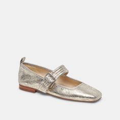 ARORA Ballet Flats Platinum Distressed Leather | Designer Ballet Flats – Dolce Vita Champagne Heels, Designer Ballet Flats, Mary Jane Ballet Flats, Metallic Flats, Mary Jane Flats, Leather Mary Janes, Comfortable Flats, Leather Ballet Flats, Ballerina Flats