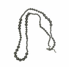 CHICOS Beaded Necklace Extra Long Flapper Silver Gray Knotted Bead Layer Jewelry #Chicos #Beaded Cheap Vintage Silver Beaded Necklaces, Long Beaded Necklace With Silver Beads, Layered Jewelry, Extra Long, Jewellery And Watches, Jewelry Accessories, Vintage Jewelry, Silver Necklace, Beaded Necklace