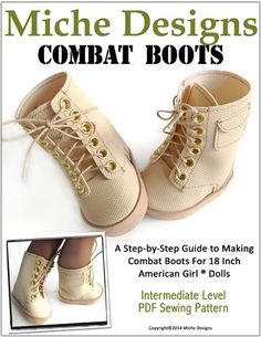 the book is about how to make high - top combat boots for girls and boys