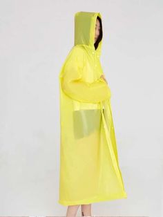 Solid Color Portable Raincoat Casual Solid Color Cape Outerwear, Spring Oversized Waterproof Outerwear, Solid Long Sleeve Raincoat For Rainy Weather, Oversized Solid Raincoat For Fall, Oversized Solid Color Raincoat For Fall, Spring Oversized Outerwear For Rainy Weather, Oversized Outerwear For Rainy Spring Weather, Oversized Outerwear For Spring Rainy Weather, Raincoat For Rainy Weather With Long Sleeves