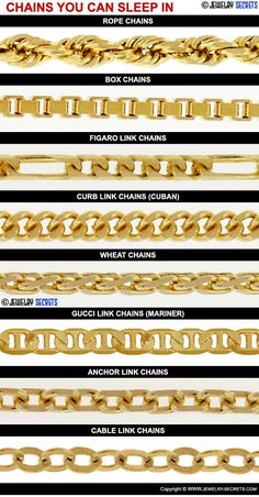 Jewelry Chain Types, Jewelry Facts, Inexpensive Jewelry, Felt Necklace, Walmart Jewelry, Gold Chain Design, Mens Gold Jewelry