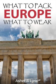 the cover of what to pack europe what to wear