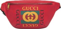 Gucci Logo, Leather Clutch Bag, Gucci Models, Leather Clutch Bags, Red Accents, Logo Color, New Bag, Leather Clutch, Fanny Pack