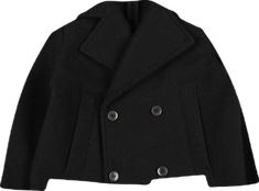 Classic Long Sleeve Peacoat With Buttons, Solid Peacoat With Double Button Closure, Long Sleeve Buttoned Peacoat For Office, Classic Long Sleeve Pea Coat With Button Cuffs, Business Peacoat With Button Cuffs, Business Peacoat With Button Cuffs And Long Sleeves, Classic Long Sleeve Pea Coat With Snap Buttons, Formal Long Sleeve Outerwear With Snap Buttons, Classic Peacoat With Double Button Closure