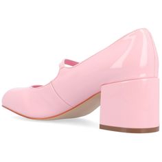 Introducing the Okenna Mary Jane heel from Journee Collection. This retro-inspired heel takes you back to the 90s with its patent vegan leather and buckled strap. The covered block heel and soft square-toe make the Okenna a comfortable choice, while the 4 mm Tru Comfort Foam™ insole and wide-width footbed ensure the perfect fit. Cottage Core Clothes, Core Clothes, Platform Wedge Heels, Closed Toe Shoes, Square Toe Heels, Pink Pumps, Mary Jane Heels, Ballet Pumps, Shoes Heels Pumps