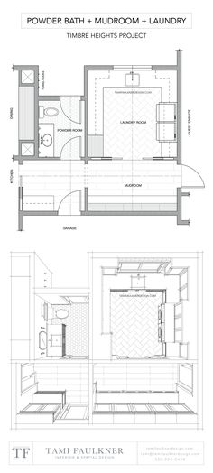 the floor plan for a bathroom and laundry room