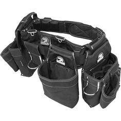 The Gatorback Carpenter's Triple belt combo is specially designed by those who have worked in the industry and intended for those who need all the space they can get. The material is an ultra-durable 1250 Duratek Nylon, and each bag and stress point are reinforced with bar-tack stitching and heavy-duty rivets. From the carpentry and framing tools, you use to the comfort and durability, this belt has everything you need. With a patented design there is no other belt like this on the market. Color Best Tool Bag, Best Tool Belt, Carpenter Belt, Electrician Tool Belt, Carpenter Tool Belt, Electrician Tool Bag, Tool Belt Pouch, Leather Tool Belt, Tool Belts