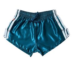 I am offering you a beautiful, high-gloss nylon sports shorts with elastic band. Without inner briefs. Ideal for sports and leisure. 1 potash The material Polyamide/nylon: 100% Colors Turquoise with white stripes Care instructions: These sports trousers are machine washable at 40oC. Luxury Nylon Shorts, Cheap Stretch Athletic Shorts For Cheerleading, Cheap Cheerleading Athletic Shorts, Cheap Athletic Shorts For Cheerleading In Summer, Cheap Sporty Shorts For Cheerleading, Cheap Retro Sports Shorts, Shorts Collection, Sporty Shorts, Style Sportif