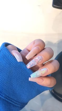 Pedicure Gel, Opal Nails, Classy Acrylic Nails, Super Nails, Her Nails, Acrylic Nail Art, Coffin Nails Designs, Nails Toes, Nail Nail