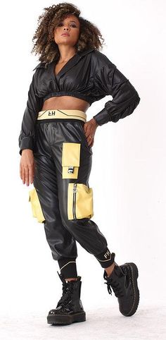 For Her NYC 81828 Faux Leather Cargo Pants For Fall Streetwear, Spring Streetwear Faux Leather Pants, Faux Leather Cargo Pants For Streetwear, Black Faux Leather Cargo Pants With Pockets, Casual Faux Leather Cargo Pants For Streetwear, High Waist Black Leather Pants For Streetwear, Black Faux Leather Pants With Pockets, Casual Black Faux Leather Cargo Pants, Black High-waisted Leather Pants For Streetwear