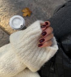 November Manicure, Nagellack Trends, Nagel Tips, Burgundy Nails, Autumn Nails