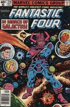 a comic book cover for fantastic four