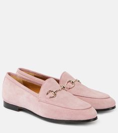 Find GUCCI Jordaan Horsebit Suede Loafers on Editorialist. Upper: leather. Lining: leather. Sole: leather insole and sole. Toe shape: round toe. Made in Italy. Includes: dust bags, shoe box. Designer color name: Sugar Pink. Light Pink Loafers Outfit, Gucci Calf Leather Loafers With Rubber Sole, Gucci Slip-on Loafers For Work, Elegant Gucci Loafers With Leather Footbed, Gucci Slip-on Leather Shoes With Leather Sole, Gucci Slip-on Leather Shoes, Gucci Almond Toe Loafers For Workwear, Gucci Leather Loafers For Work, Gucci Office Loafers With Rubber Sole