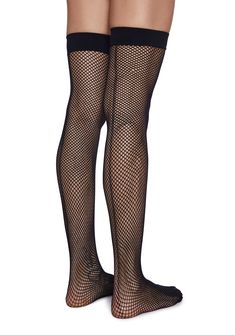 cuz kiss it goodbye. These thigh high stockings have a stretchy fishnet construction with a thick elastic top band, and a back seam on the back. Stretch Mesh Thigh High Hosiery, Thigh High Stretch Mesh Hosiery, Fishnet Mesh Stockings For Night Out, Thigh High Stretch Fishnet Stockings, Stretch Mesh Stockings For Night Out, Black Fishnet Stockings, Fitted Thigh High Mesh Hosiery, Stretch Mesh Thigh High Legwear, Thigh High Stretch Mesh Legwear