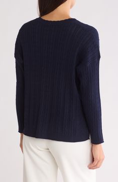 A rich texture distinguishes this cozy sweater that's knit with slit sides and a high-low hem. Crewneck Long sleeves 75% viscose, 25% polyester Machine wash, dry flat Imported Cozy Sweater, Rich Textures, Adrianna Papell, Blue Moon, High Low Hem, Cozy Sweaters, High Low, High & Low, Nordstrom Rack