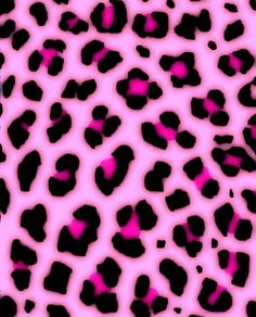 a pink and black animal print background with lots of spots on the side of it