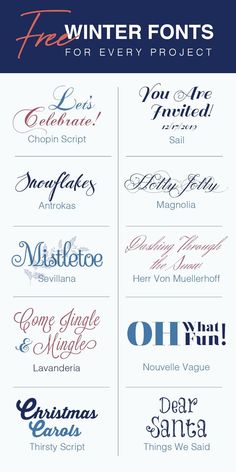 ChristmasFonts Fall Fonts, Winter Fonts, Christmas Fonts Free, Holiday Fonts, Christmas Creative, Commercial Use Fonts, Cricut Tips, Modern Script Font, Free Script Fonts