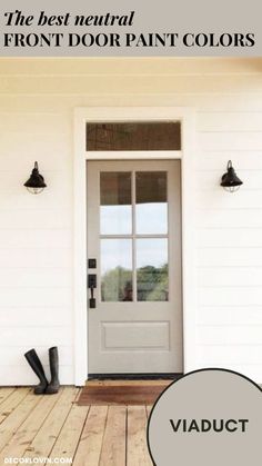 the best neutral front door paint colors