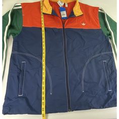 Adidas Vintage Colorblock Basketball Street Windbreaker Jacket | Men Sz Large L New Color Block Long Sleeve Outerwear For Outdoor Activities, Long Sleeve Color Block Windbreaker For Outdoor Activities, Functional Color Block Long Sleeve Outerwear, Functional Long Sleeve Color Block Outerwear, Blue Sports Outerwear With Contrast Color, Urban Color Block Windbreaker For Fall, Blue Outerwear With Contrast Color For Sports, Casual Blue Patchwork Windbreaker, Urban Fall Color Block Windbreaker