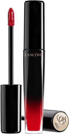 Lamcome L'Absolu Laquer in Be Brilliant Party Look Makeup, High Shine Lip Gloss, Rouge Lipstick, Bottom Lip, Evening Makeup, Lip Lacquer, Party Look, Ombre Effect, Lipstick Lip