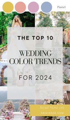 the top 10 wedding color trends for 2012