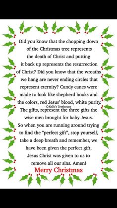 a christmas poem with holly leaves on it