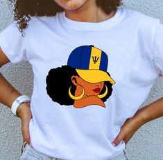 Get ready to rep your Bajan flag at the next  Caribbean carnival. Grab your short shorts and Barbados T Shirt for your the next Crop Over Festival . Whether you are visiting Barbados or want to represent your Bajan roots, this  Bajan flag tee is for you. Rep your Barbados heritage at the next reggae festival, Soca festival or any Caribbean festival in New York, Miami or London. Whine to the latest Soca in your Barbados Flag T-Shirt. Get one for someone who loves to show their Bajan Pride. Take one with you on your next vacation to Barbados. White T-shirt For Summer Fan Gear, Summer Sports Fan T-shirt For Fan Merchandise, Summer Sports Fan Merchandise T-shirt, Summer Sports Fan Tops, Pre-shrunk Summer Fan Apparel Shirt, Barbados Culture, Caribbean Festival, Barbados Flag, Reggae Festival