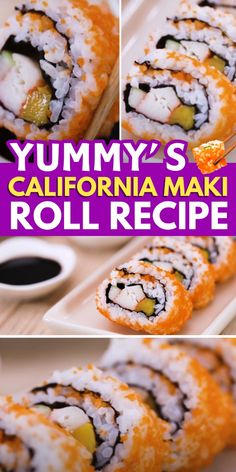 yummy's california maki roll recipe