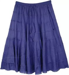 Midnight Blue Tiered Short Skirt in Cotton | Short-Skirts | Blue | Junior-Petite, Tiered-Skirt, Vacation, Beach, Solid Cotton Tiered Skirt With Layered Hem, Cotton Flowy Skirt With Layered Hem, Flowy Cotton Skirt With Layered Hem, Tiered Cotton Lined Skirt, Tiered Lined Cotton Skirt, Cotton Tiered Lined Skirt, Tiered Cotton Skirt With Layered Hem, Long Cotton Skirt With Layered Hem, Cotton Long Skirt With Layered Hem