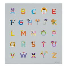 the sesame street letters of the alphabet