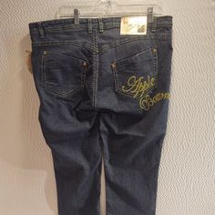 Apple Bottoms Jeans With Tags Size 20 The Pants Look To Be Never Worn But It Appears The Pants Were Previously Hemmed Not By The Manufacturer. See Pictures For Measurements. Thanks! 2000s Pants, Fire Outfits, Apple Bottom Jeans, 2000s Clothes, Retro Jeans, Apple Bottoms, Bottom Jeans, Denim Blue Jeans, Pants Vintage