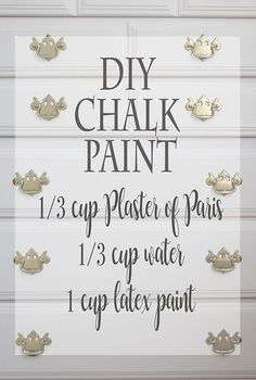 the diy chalk paint dresser is painted white