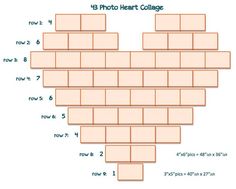 a heart shaped brick wall with the words, 15 photo heart college