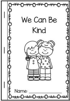 we can be kind coloring page