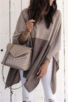 Shawl Sweater, Eve Outfit, Style Elegant, Fall Winter Outfits, Sweater Fashion, Types Of Fashion Styles, Women Style, Look Fashion