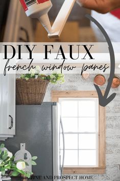 the diy faux french window panes are easy to make and look like they have been painted