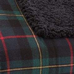 Stay warm and cozy with this new throw from Eddie Bauer. Constructed with an all-cotton yarn dye face and a black sherpa reverse, the Mountain Pine Tartan Green Yarn Dye sherpa Throw features a rugged plaid print that is perfect for a lodge look. 60" x 50" Breathable Rugged plaid print perfect for a lodge themed lookCONSTRUCTION & CARE Cotton Machine wash Imported Size: One Size. Gender: male. Age Group: adult. Lodge Look, Green Yarn, Plaid Throw Blanket, Plaid Throw, Sewing Party, Tartan Plaid, Flannel Throw, Cotton Flannel, Plaid Flannel