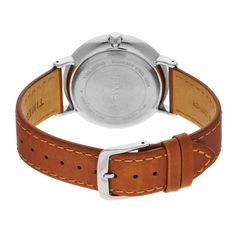 Dress up your casual looks with this men's stylish leather watch from Timex. DISPLAY Dial color: blue Illumination: Indiglo EL backlight Face cover material: mineral crystal CASE Material: silver-tone brass with stainless steel back Diameter: 41 mm BAND Material: brown leather Clasp: buckle Circumference: adjusts from 150 mm to 205 mm Width: 20 mm DETAILS Movement: quartz Power: battery Water resistance: 30 meters Packaging: boxed Warranty: manufacturer's 1-year limited For warranty information Casual Leather Watch With Round Dial, Casual Leather Watch Accessories With Analog Display, Casual Brown Watch With Leather Strap, Casual Watches With Leather Strap For Everyday Use, Casual Brown Watch Accessories With Leather Strap, Casual Everyday Watch With Leather Strap, Casual Leather Business Watches, Casual Business Leather Watches, Casual Brown Leather Watch