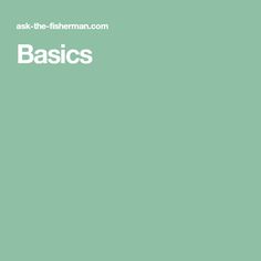 the words basics are written in white on a green background