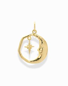 Atlas Moon and Star Charm - Mod + Jo Unrealistic Wishlist, Dainty Rings, Celestial Jewelry, Moon And Star, Moon Charm, Jewelry Inspo, Dainty Ring, Star Charms, Crescent Moon