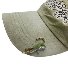 Unique replica of an Alligator Gar Fish head hat hook attached to a gold plated eagle claw hook The Alligator Gar on this Hookit is hand-crafted in nickel and cadmium free pewter SW202BF MADE IN THE USA Adjustable Green Bucket Hat For Fishing, Adjustable Green Hats For Fishing, Green Fishing Cap, Green Curved Brim Hat For Fishing, Alligator Gar Fish, Gar Fish, Fish Head, Hat Hook, Eagle Claw